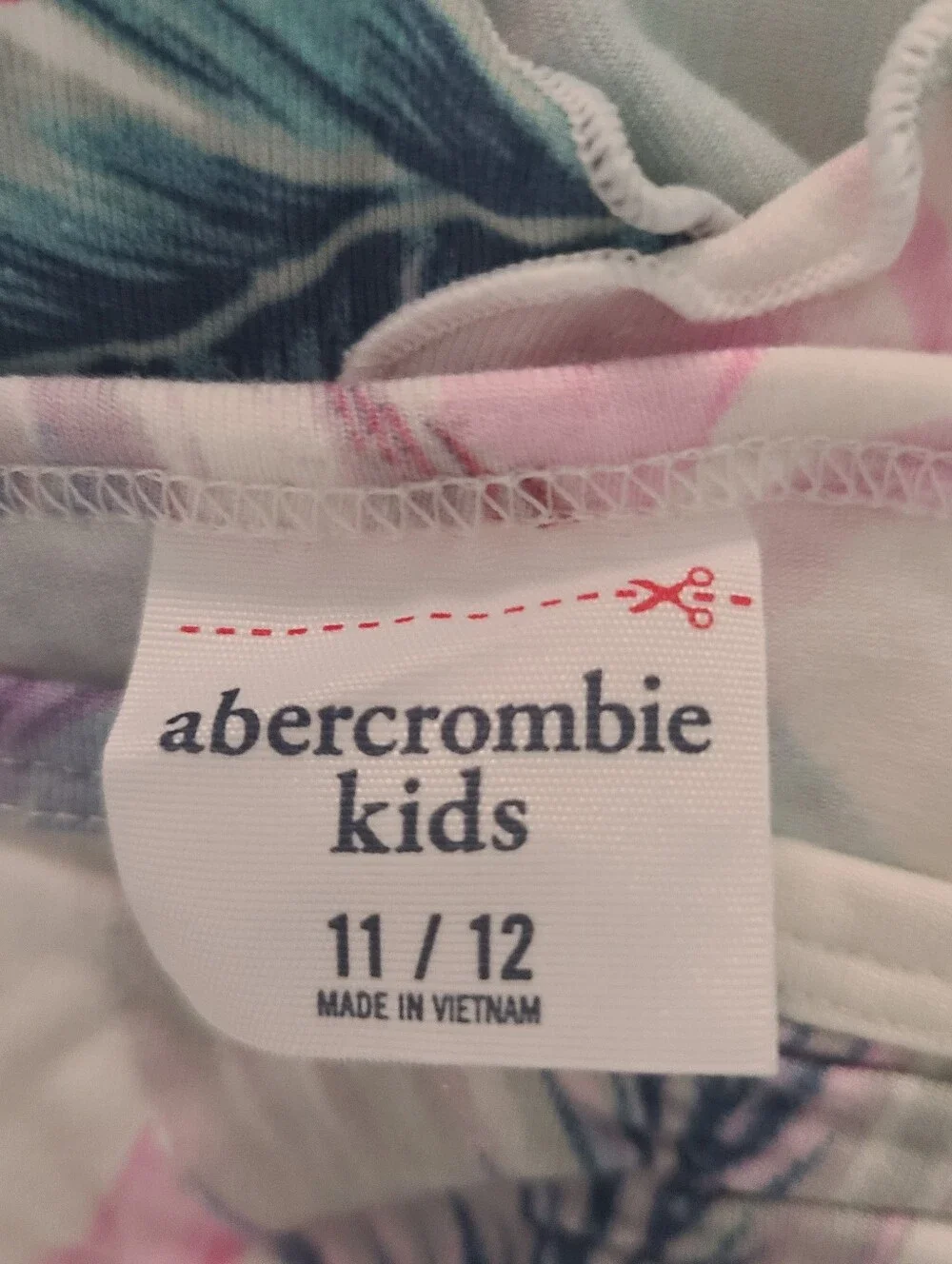 Abercrombie Kids Girls Lot Of 2 Tropical Tank Top Sz 11/12 & Graphic T Sz 13/14